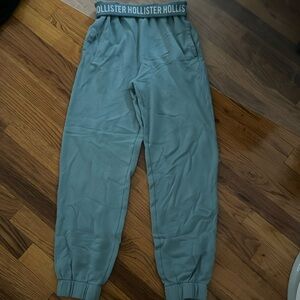 Blue Hollister high waisted sweatpants